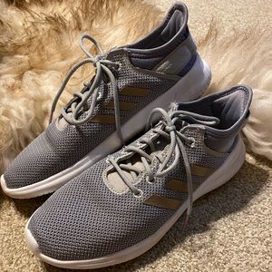 Adidas grey tennis shoes